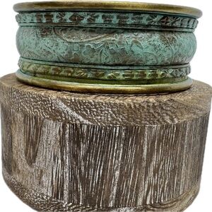 Anju Brass Patina Cuff